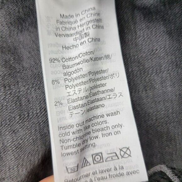 Madewell Jeans Womens 25X28 Black 10" High Rise‎ Skinny Raw Hem Button Fly - Picture 12 of 13